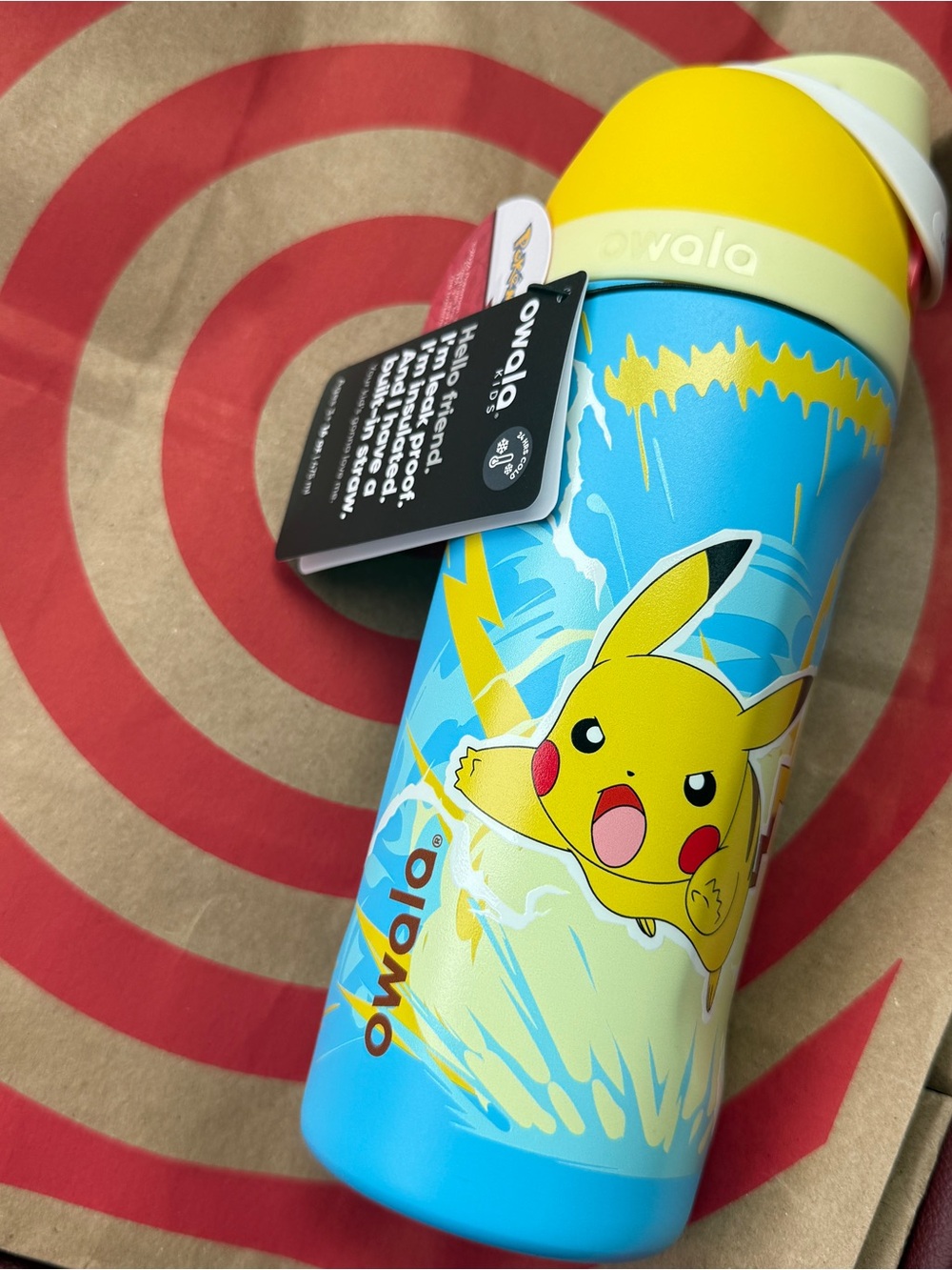 Owala x Pokemon Pikachu I Choose You 16oz FreeSip Water Bottle Target NEW